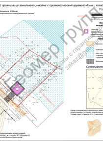Схема организации участка. Руза, д.Таблово, 0.17 га