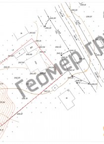 Топографическая съемка частного участка, д. Бакланово, 20 соток