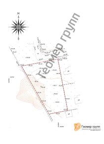 Топографическая съемка частного участка, в районе д. Головково, 15 соток